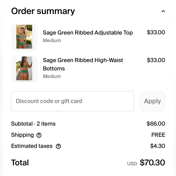 Boutine LA Ribbed bikini set - Picture 2 of 2